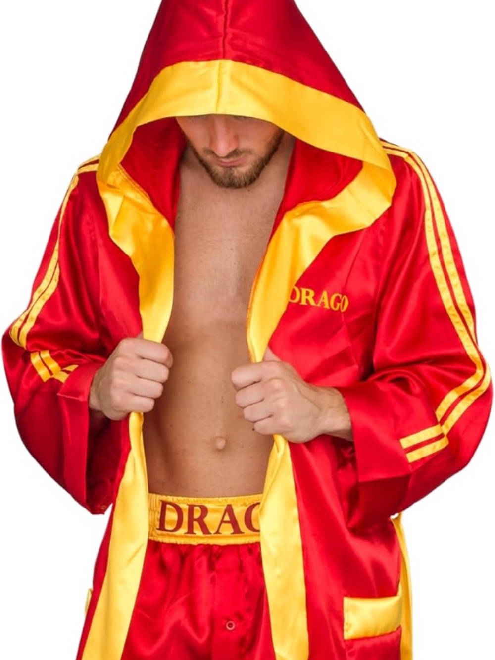 Ivan Drago Costume Satin Robe & Short Combo From Rocky IV Adult One Size Fits